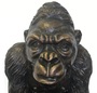 Casa Padrino Luxus Gorilla Bronzefigur Bronze / Schwarz 22 x 30 x H. 39 cm - Luxus Bronze Skulptur