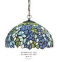 Handgefertigte Tiffany Hngeleuchte von Casa Padrino, Durchmesser 36 cm, 1-Flammig - Leuchte Lampe - wunderschne Tiffany Deckenleuchte 