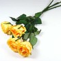 4 Rosen halboffen knstlich Seidenblume Kunstblume L46cm Blumenstrau Bund