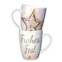 Becher Tasse Kaffeetasse fr Dich :-) Frohes Fest 250ml 