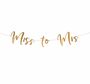 Miss to Mrs. Girlande ros-gold 76 x 18 cm JGA Bride to Be Party-Deko