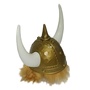 Wikinger-Helm mit Hrnern & rotbraunen Haaren KW 59 cm fr Herren