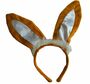 Hasen-Ohren braun Haarreif mit Osterhasen-Ohren fr Kinder und Erwachsene