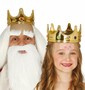 Krone goldfarben Knig Kostm-Zubehr fr Kinder und Erwachsene 