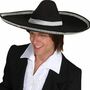 Sombrero Hut schwarz Halloween Mexikaner KW 55 cm fr Herren