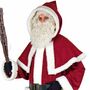 Hochwertiger Weihnachtsmann-Mantel weinrot mit Kapuze fr Erwachsene