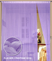Fadenvorhang 90 cm x 240 cm (BxH) flieder