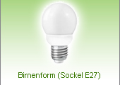 LED Birnenform Sockel E27