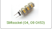 LED Stiftsockel G4, G9, GX53