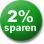 2% Sparen!