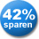 42% Sparen!