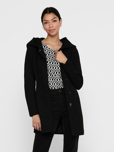 ONLY Damen Eleganter Mantel Coat Cozy Fleecejacke ONLSEDONA Basic Cardigan mit groer Kapuze und Reiverschluss