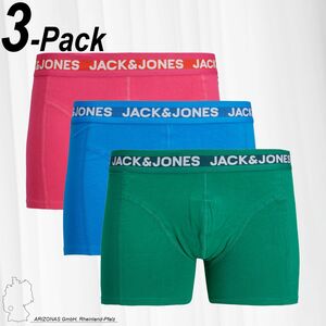 Herren JACK & JONES 3-er Stck Pack Boxershorts Trunks Set Stretch Hose Basic Unterwsche JACCOLORFUL