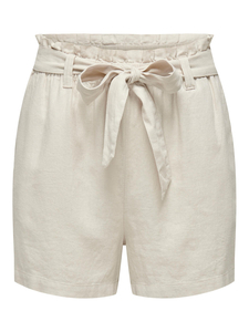 JDY Damen Kurze Stoff Shorts Sommer Hot Pants Paperback Bermuda Hose aus Leinen mit Bindeband JDYSAY