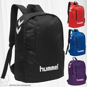 hummel Basic Rucksack 2 Fcher Backpack Ranzen mit Laptop Fach Tasche mit Logodruck CORE BACK PACK