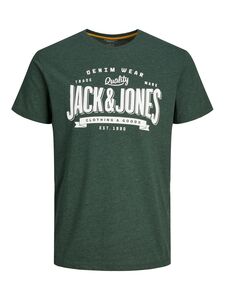 JACK & JONES 2-er Set T-Shirt Rundhals Hochwertiges Kurzarm Shirt fr den Alltag Logo Print
