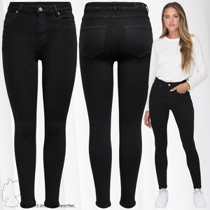 ONLY Skinny Fit Jeans High Waist Stretch Denim 5-Pocket Basic Hose Raw ONLMILA