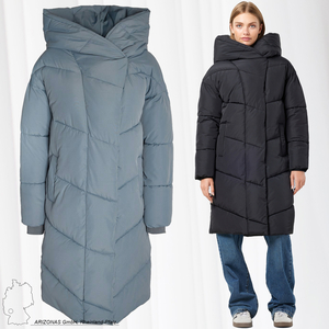 NOISY MAY Stepp Winter Mantel mit Kapuze Lange Puffer Jacke Warm Wattiert Blouson Gefttert NMNEW TALLY