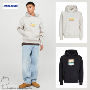 JACK & JONES Hoodie Basic Sweater Langarm Shirt Rundhals Pullover Jumper Kapuze JORVESTERBRO