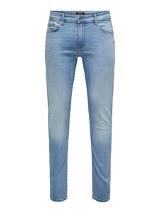 Herren Slim Fit Jeans Stretch Denim Pants Bleached Design Hose ONSLOOM