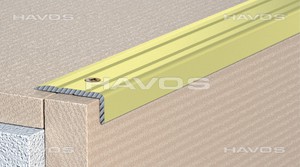 Treppenkantenprofil Treppenwinkel geschraubt 25x20mm eloxiert  Bronze C 07 