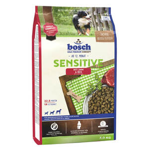 Bosch Hunde Trockenfutter Sensitive Lamm + Reis, getreidefrei
