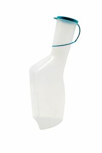 Urinflasche PVC mit Deckel, fr Mnner, 1 Liter Fassungsvermgen, autoklavierbar