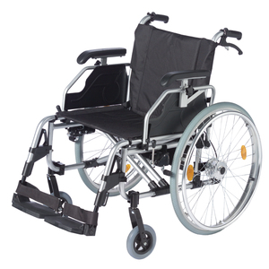 MAIKA Standard Rollstuhl ohne Trommelbremse, klappbar, Tragkraft max. 130 kg