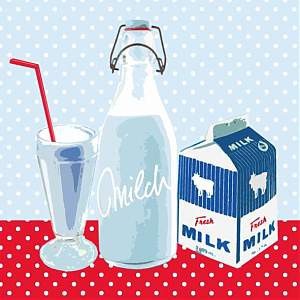Avantgarde Papierservietten - Milk, 20 Stck