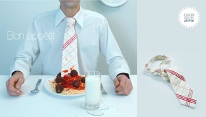 Atypyk Geschirrtuch-Krawatte - Bon Appetit