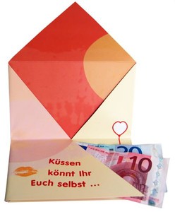 Geld-Geschenk-Umschlag - Luft und Liebe