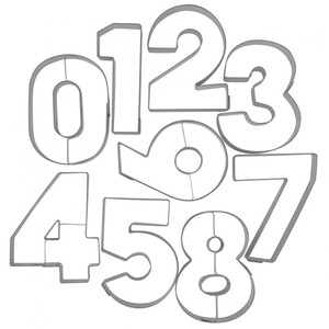 Stdter Zahlen-Ausstecher-Set, 9-teilig