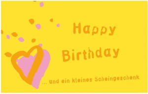 Geld-Geschenk-Umschlag - Happy Birthday