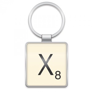 Scrabble Buchstaben-Anhnger - Buchstabe X