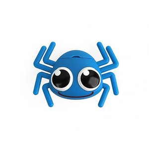Kikkerland Zahnseide-Spender - Spinne blau