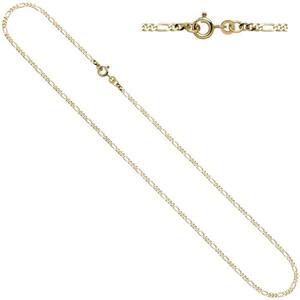 Figarokette 333 Gelbgold 2,3 mm 45 cm Gold Kette Halskette