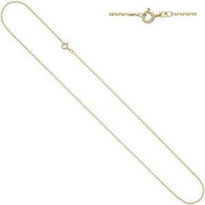 Ankerkette 585 Gelbgold 1,2 mm 36 cm Gold Kette Halskette Federring