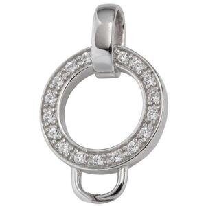 Anhnger Carrier Trger fr Charms 925 Sterling Silber mit Zirkonia