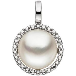 Anhnger aus 333 Weigold 1 Swasser Perle Perlen Anhnger