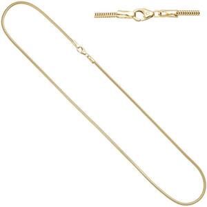 Schlangenkette aus 333 Gelbgold 2,4 mm 45 cm Gold Kette Halskette