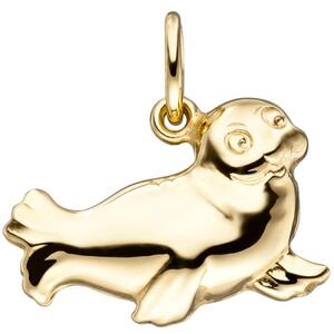 Anhnger Robbe Seehund 585 Gold Gelbgold Gold Anhnger