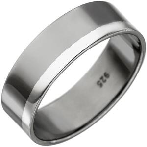 Ring 925 Sterling Silber anthrazit rhodiniert (Gre: 66)