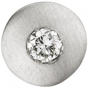 Anhnger rund 950 Platin matt 1 Diamant Brillant 0,25ct. Platinanhnger