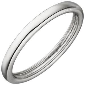 Damen Ring schmal 925 Sterling Silber (Gre: 54)