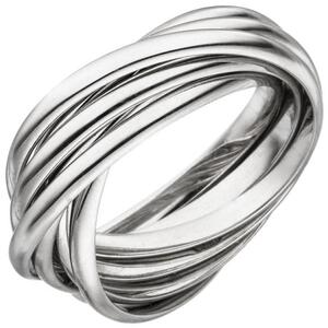 Damen Ring verschlungen 925 Sterling Silber (Gre: 52)