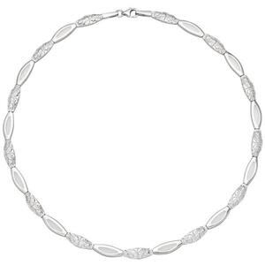 Collier Halskette 925 Sterling Silber gehmmert 45 cm