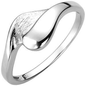 Damen Ring 925 Sterling Silber eismatt (Gre: 54)