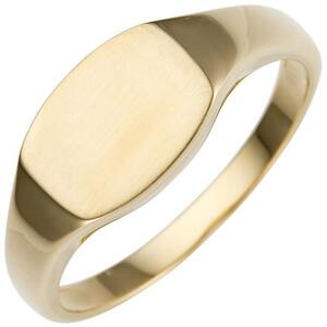 Damen Ring aus 585 Gold Gelbgold teilmattiert Goldring (Gre: 50)