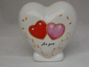 Spardose Herz for you aus Keramik (Farbe: rose)