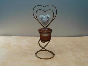 Teelichthalter Herz - ca. 24,5 cm hoch